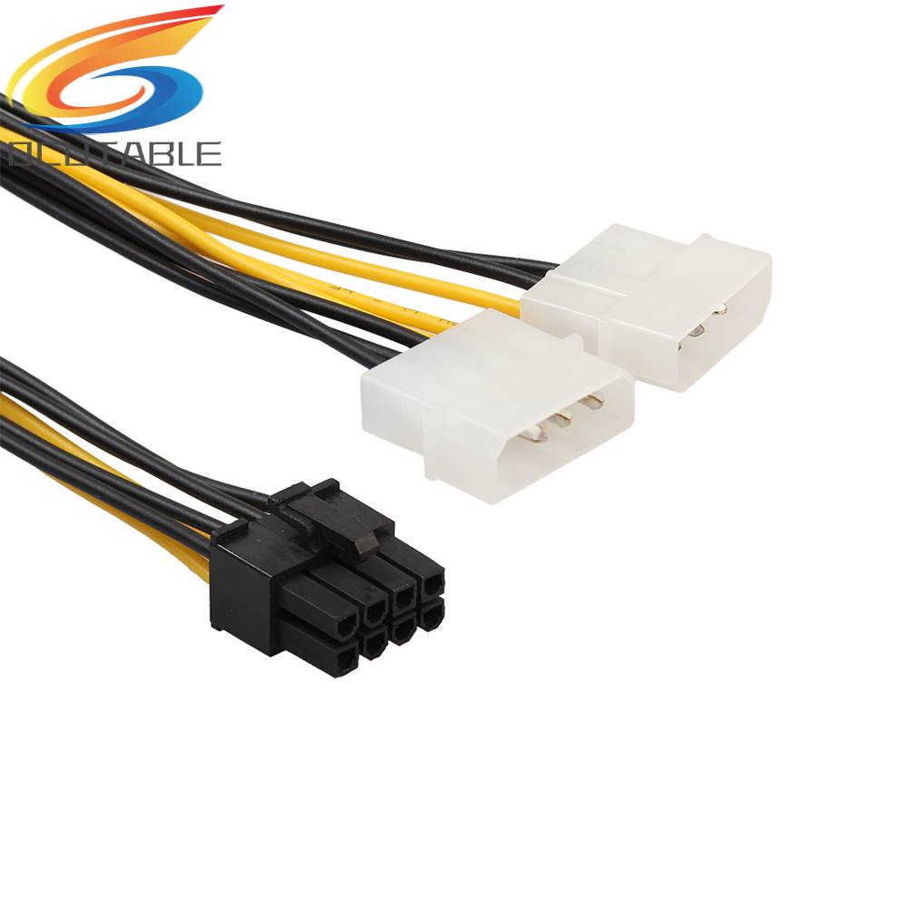 Dây Cáp Chuyển Đổi Thẻ Đồ Họa 4 Pin 18cm 8 (6 + 2) Pin Sang Dual