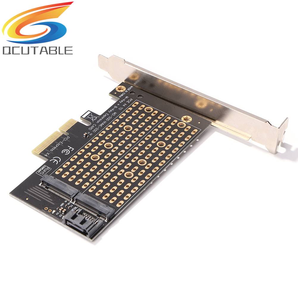 Thẻ Chuyển Đổi PCIE Sang M2 / M.2 NVME M2 NGFF SSD Sang SATA PCI-E X4 M Kèm Chìa Khóa