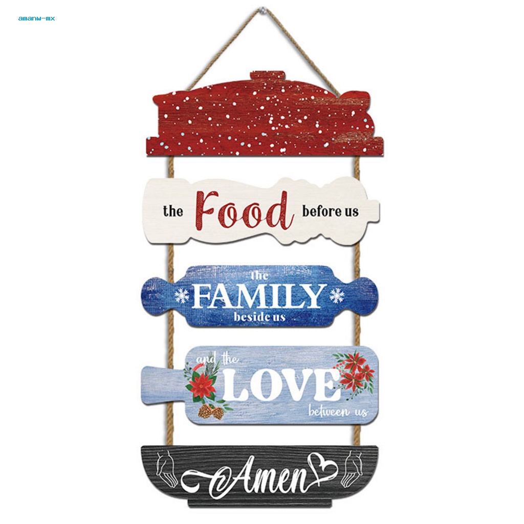 Am * Bảng Hiệu Treo Tường Bằng Gỗ Mộc Mạc Có Dây Buộc Nghệ Thuật D Cor Dễ Dàng Treo Cửa Trước Quyến Rũ Cho Bất Kỳ Khu