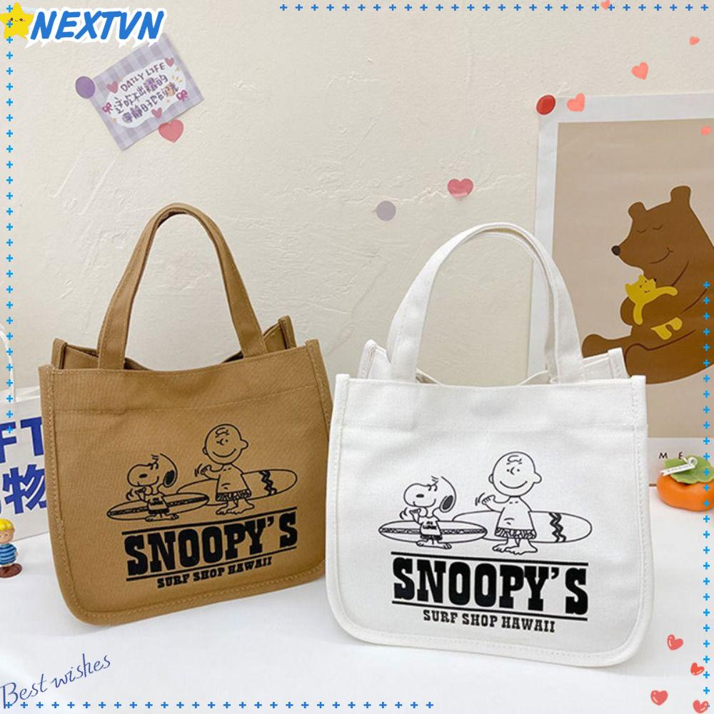 Túi Xách Tay Bằng Vải Canvas Thiết Kế Dễ Thương Dành Cho Đi Du Lịch