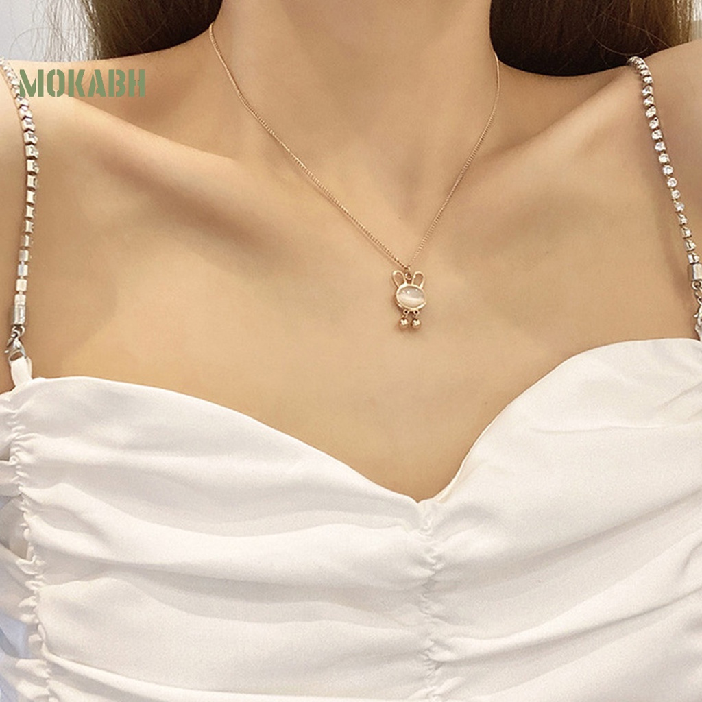 [Mok Abh] Vòng cổ Bằng Thép Titan Mặt Hình Học Không Phai Màu Sáng Không Độc Hại Thời Trang