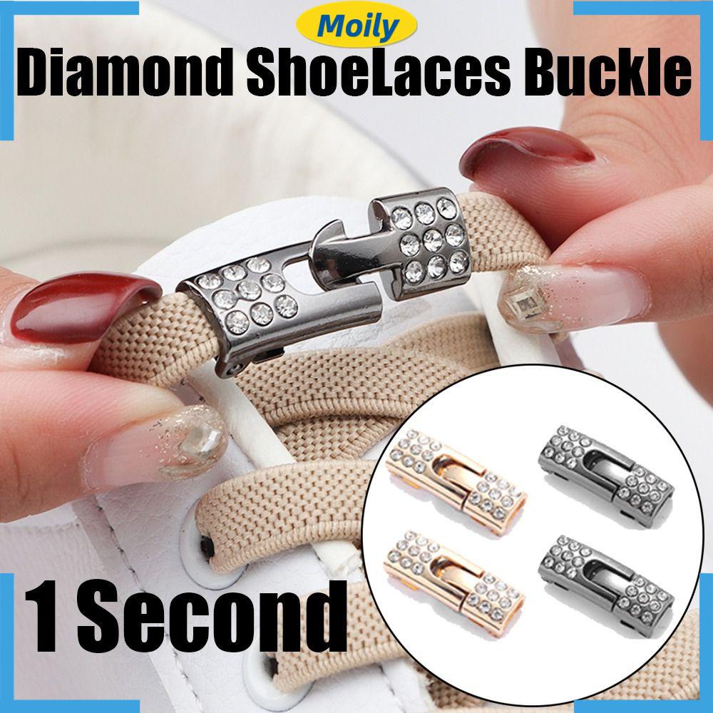 MOILYVN 2 Cặp Khóa Dây Giày Thời Trang Unisex