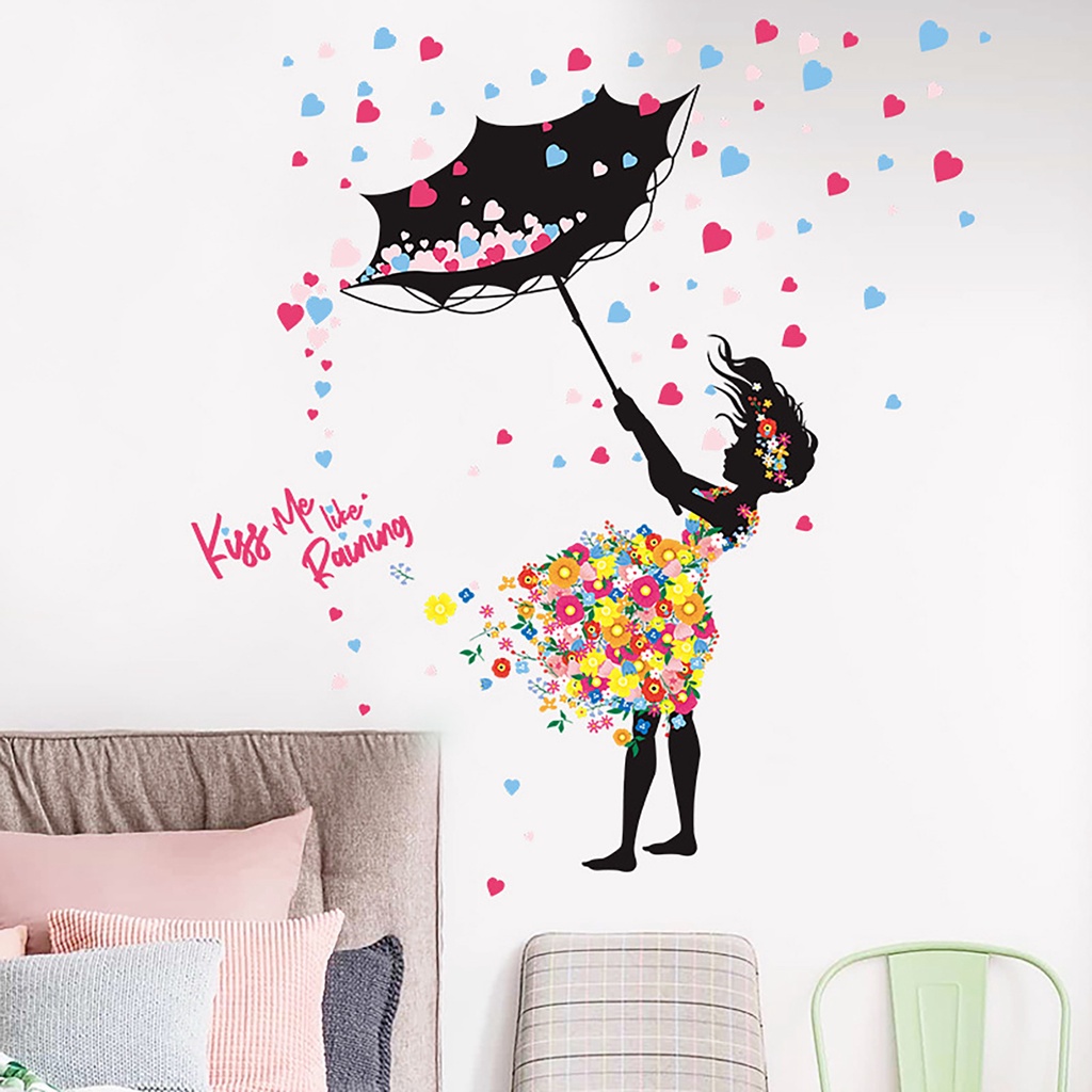 Miếng Dán Tường Trang Trí Phòng Khách Bằng PVC Tự Dính DIY