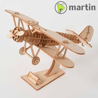 Đồ chơi lắp ráp mô hình máy bay cắt laser martin1 3d bằng gỗ