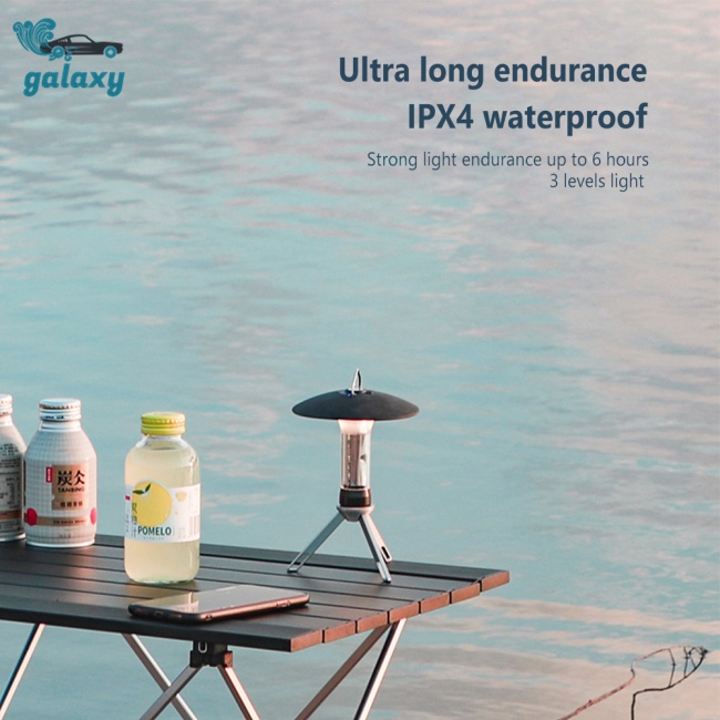 Galaxy Đèn Pin Cắm Trại 3 Chế Độ Kèm Móc Tiện Lợi