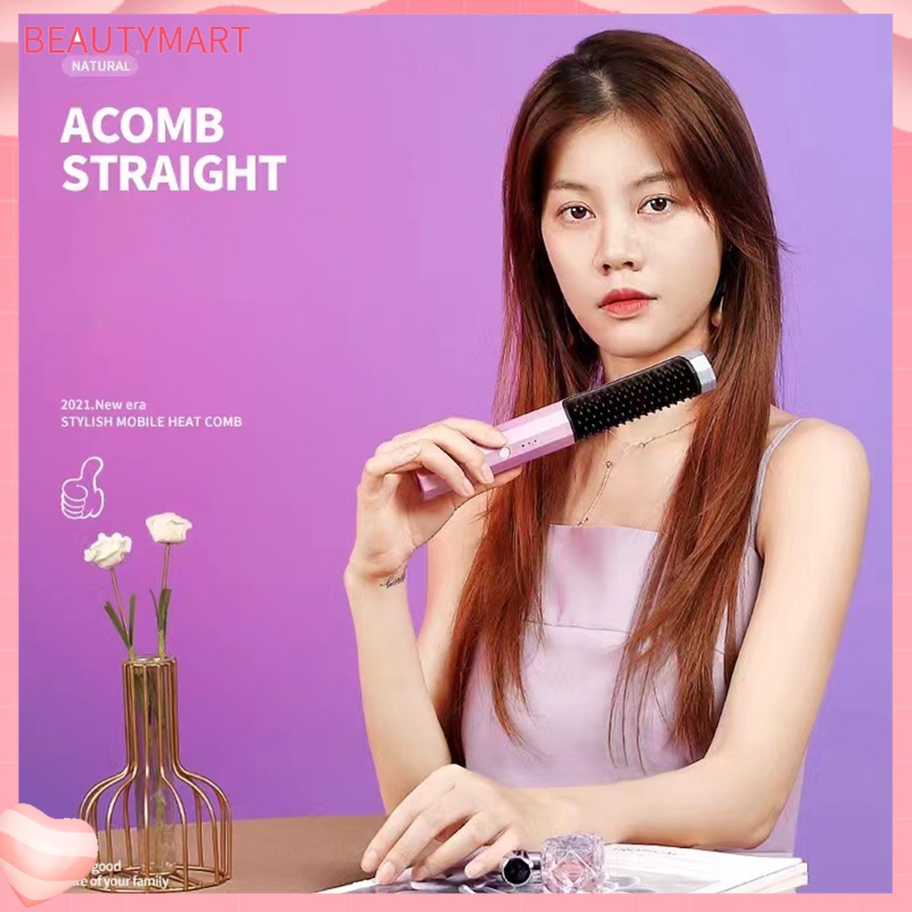 Lược Duỗi Tóc Đa Năng Làm Nóng Nhanh Bằng Nhựa ABS Tạo Kiểu Tóc Thời Trang Cho Mái Tóc Khô / Ướt