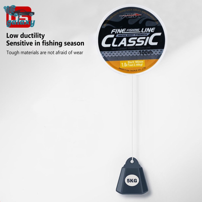 Galaxy Cuộn Dây Câu Cá Chuyên Dụng 100m 0.8-12# Cuộn Dây Nylon Mềm Siêu Bền Dùng Làm Trang Sức Diy