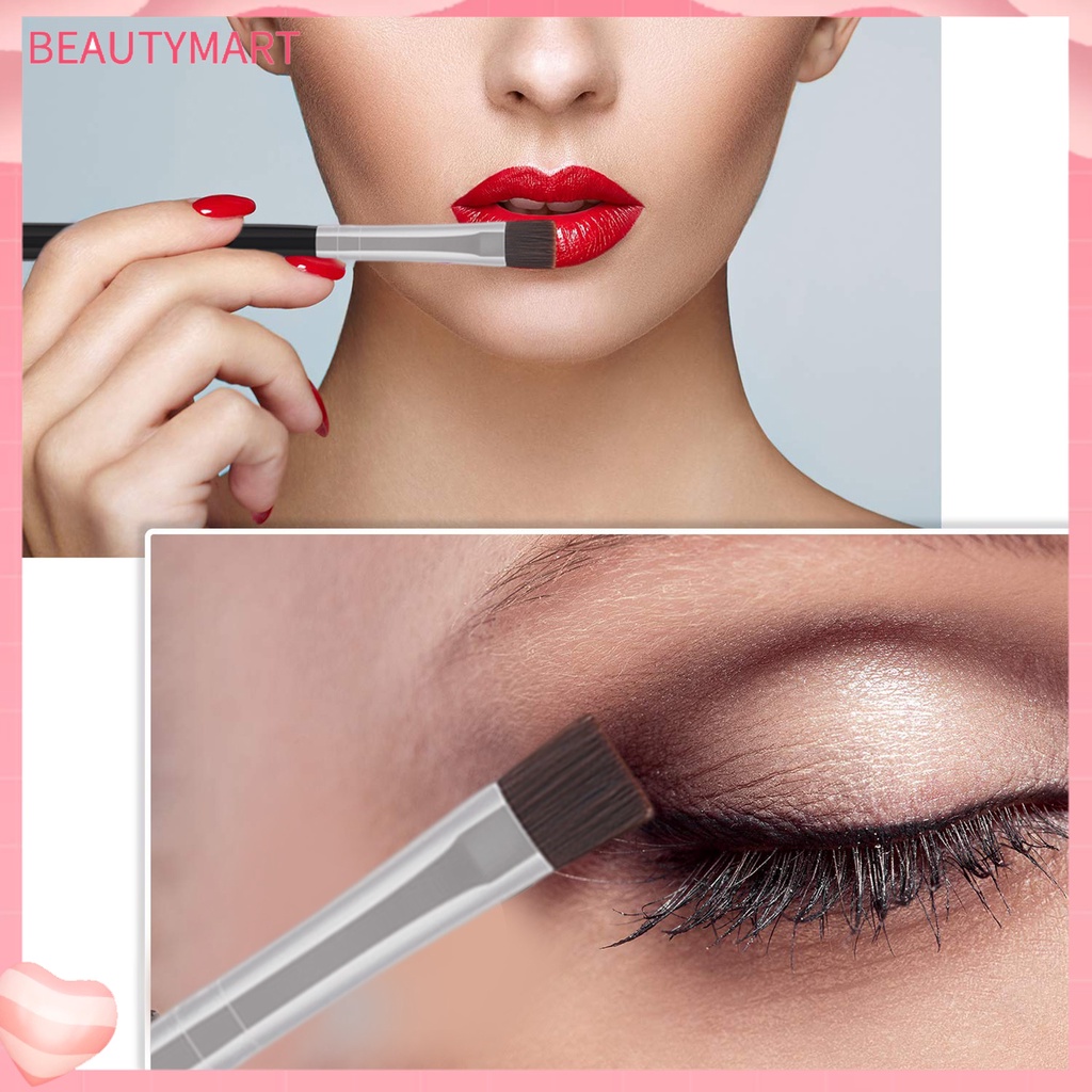 Set 2 Cọ Trang Điểm Lông Mi Thiết Kế Xoắn Ốc Màu Bạc / Đen Thiết Kế Tay Cầm Bằng Gỗ Tiện Lợi Dành Cho Nữ