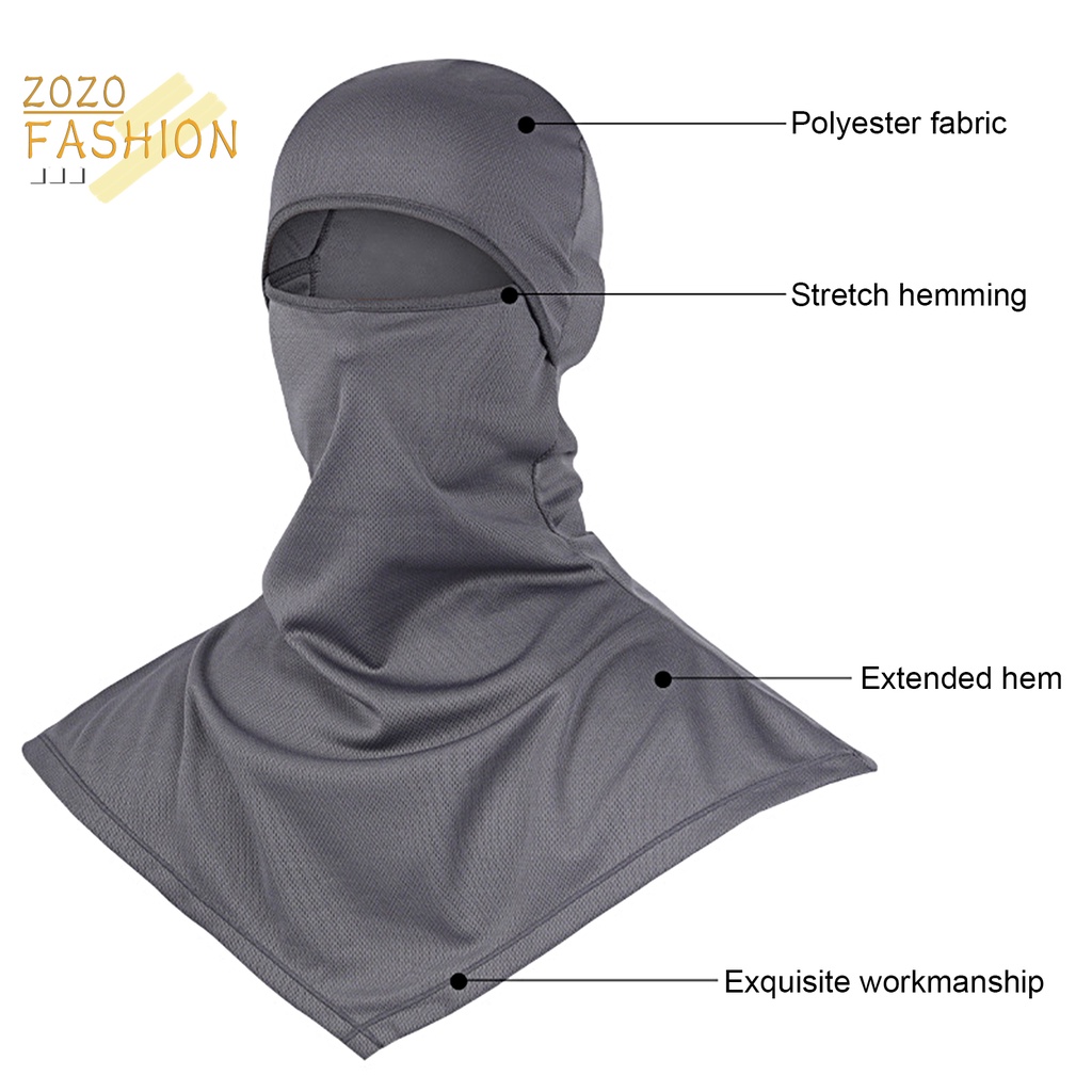 Khăn Choàng Cổ Chống Nắng Độ Co Giãn Cao Bảo Vệ Mặt Dành Cho Nam Nữ Hoạt Động Ngoài Trời