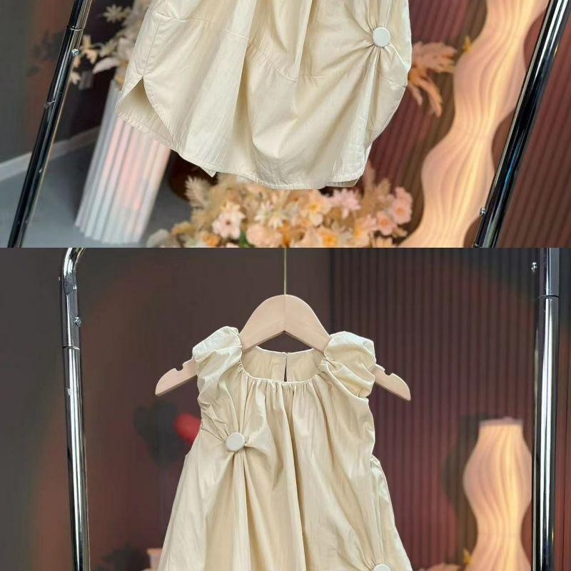 Đầm Công Chúa Không Tay Thời Trang Dành Cho Bé Gái