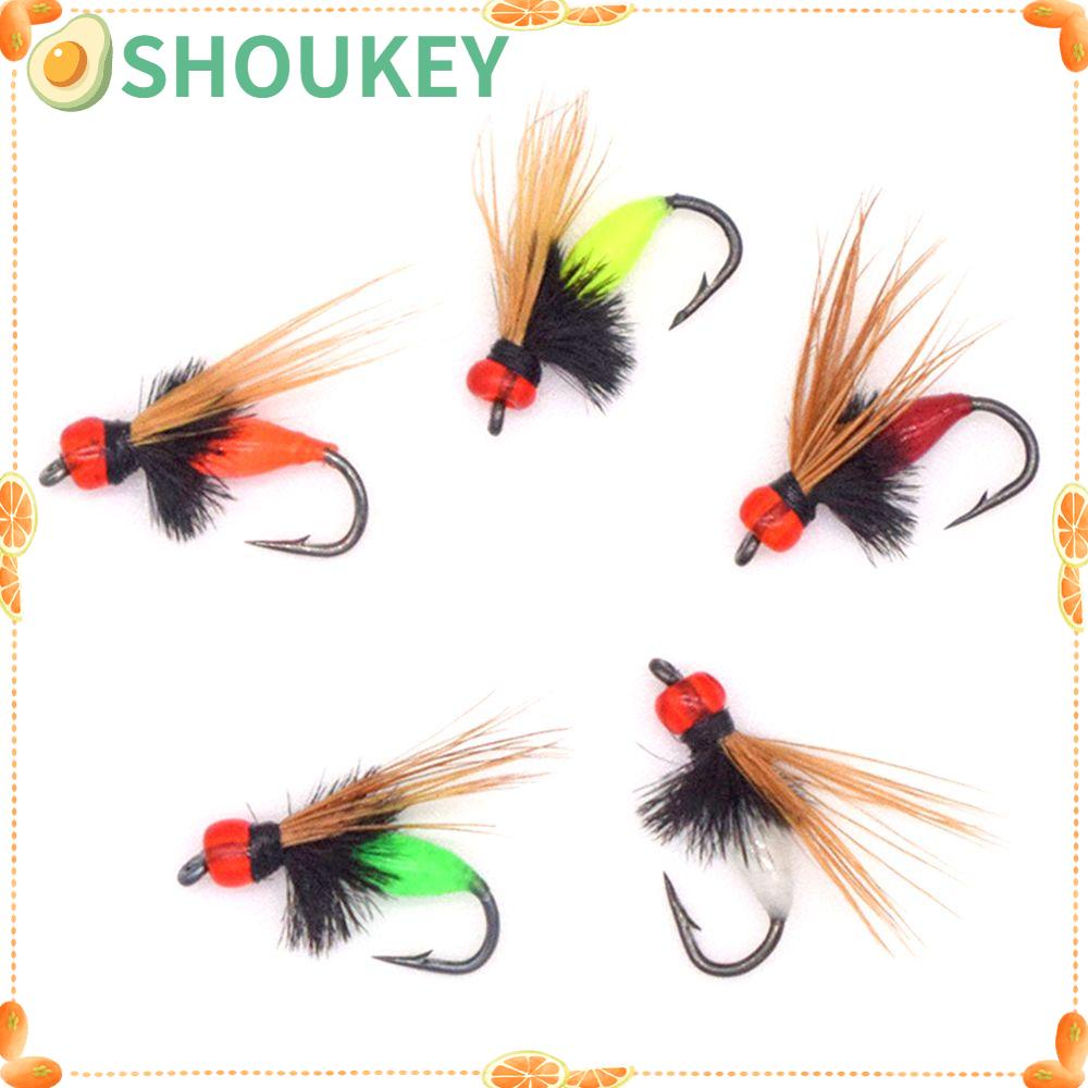 SHOUKEY 5 Cái Móc 14# Mồi Câu Cá Giả Hình Con Kiến Độc Đáo Sáng Tạo