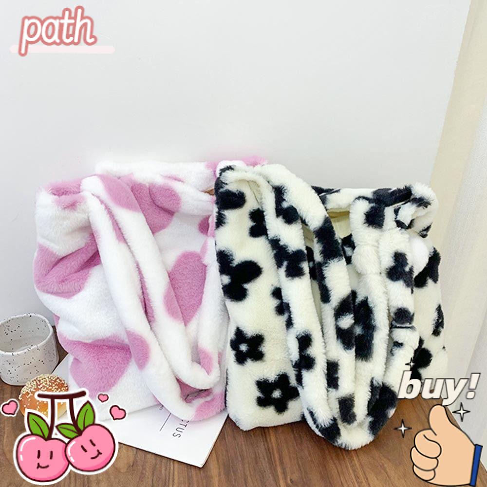 PATH Túi Xách Lông Nhung Thời Trang Mùa Thu Dành Cho Nữ