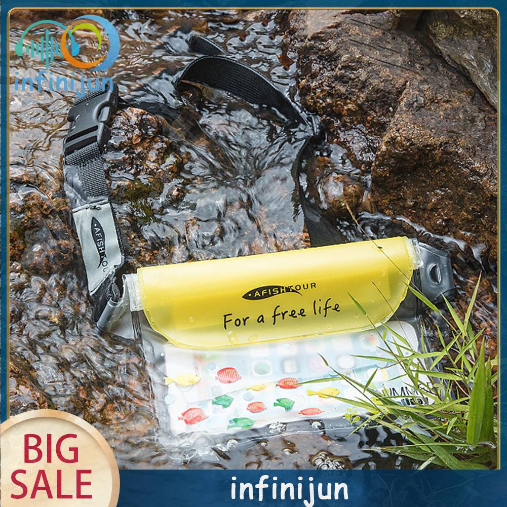 Túi Đựng Điện Thoại Đeo Hông Chống Thấm Nước Tiện Dụng Khi Đi Bơi / Lặn Biển