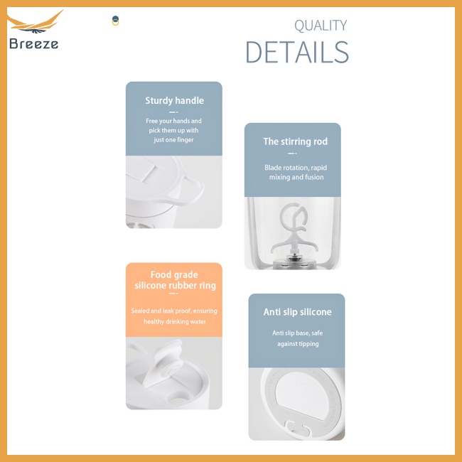 Bình Lắc Điện Tử Tự Động Dung Tích Lớn 650ml 7000rpm