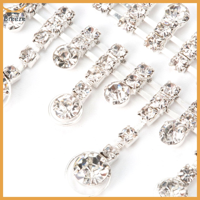 Dây Tua Rua Dài Đính Đá Pha Lê Dùng Trang Trí Quần Áo Diy 1 Yard