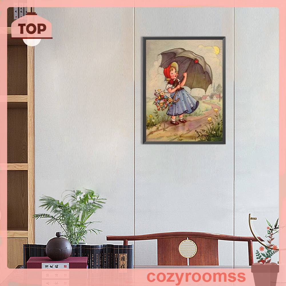 Tranh Đính Đá Kim Cương Toàn Bộ 5D DIY Hình Vẽ Trẻ Em Trang Trí Nhà Cửa