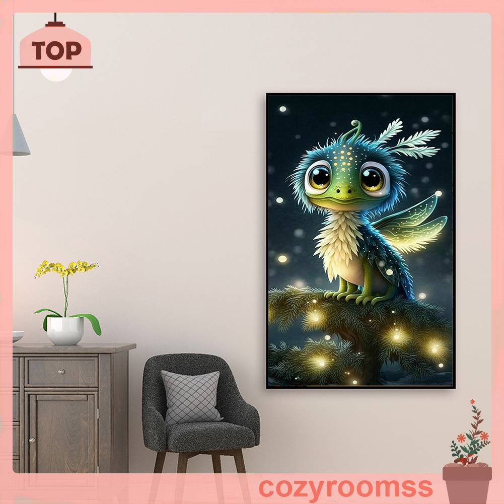 Bộ Tranh Đính Đá 5D Họa Tiết Động Vật Độc Đáo DIY Dùng Trang Trí Nhà Cửa