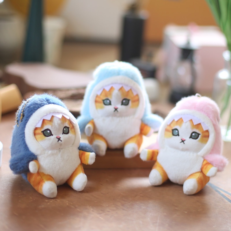 Móc Khóa Hình Cá Mập Nhồi Bông Dễ Thương