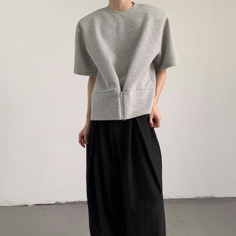 Áo Thun Nam Tay Ngắn Dáng Rộng Thời Trang Phong Cách Hàn Quốc