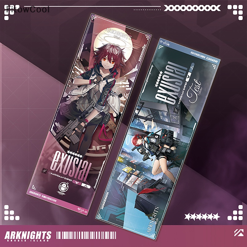 Quạt Laser In Hình Anime 20x7cm Exusiai Arknights QDD Dùng Làm Quà Tặng