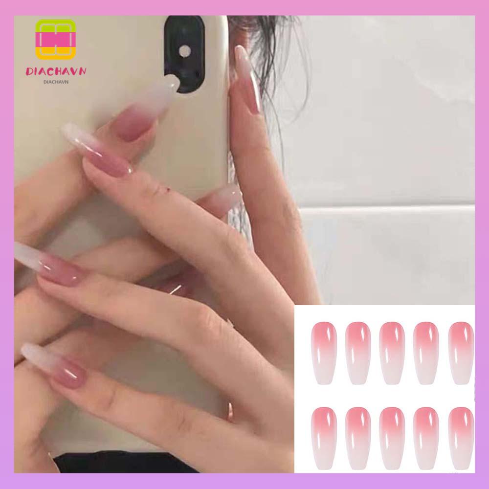 DIACHAVN Bộ Móng Tay Giả Nối Dài Có Thể Tháo Rời
