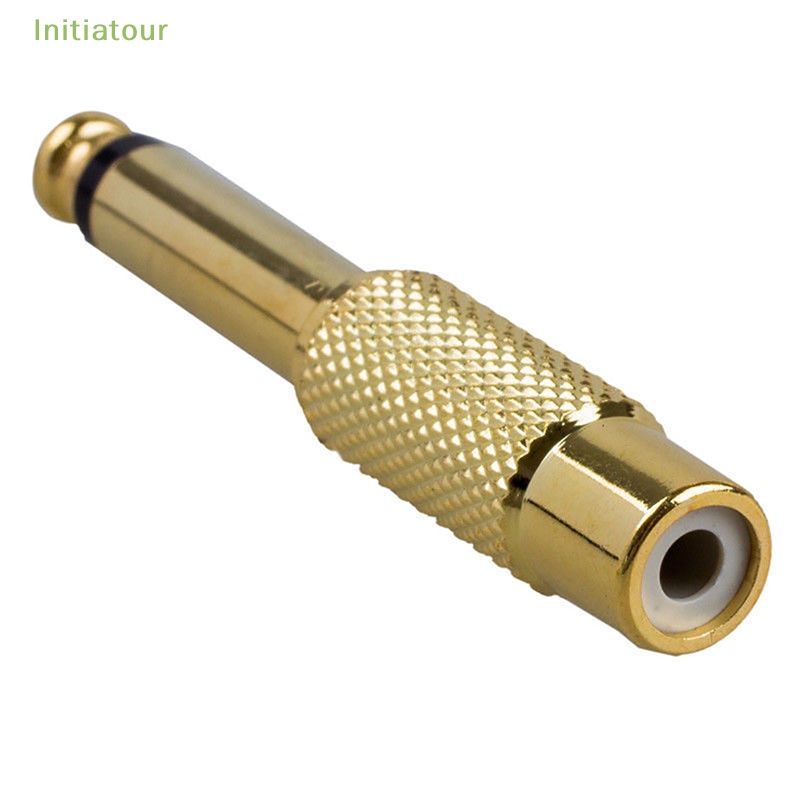 Set 2 Dây Cáp Chuyển Đổi Âm Thanh Mono Male Sang RCA Female 6.35mm 1 / 4 "