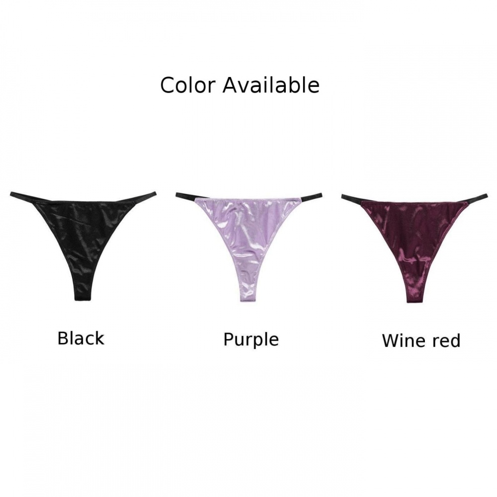 Quần Lót Chữ T Mềm Mại Co Giãn Màu Trơn Gợi Cảm Cho Nữ