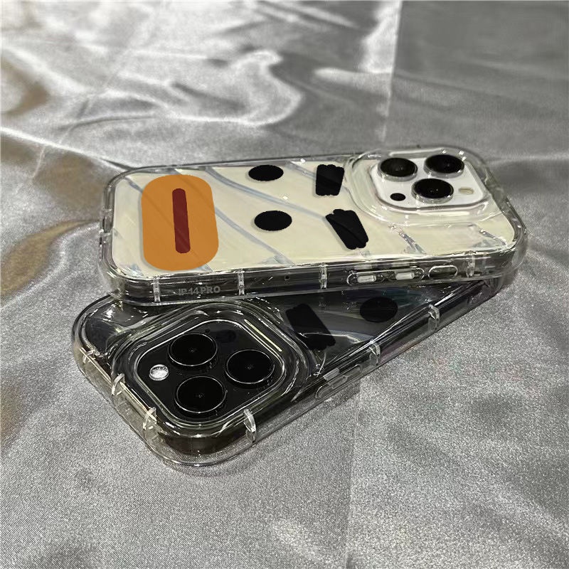 Ốp Điện Thoại Mềm Trong Suốt Họa Tiết Biểu Cảm Dễ Thương 8 / 14Promax 1312 / xr 11 7Splus / 1DHX