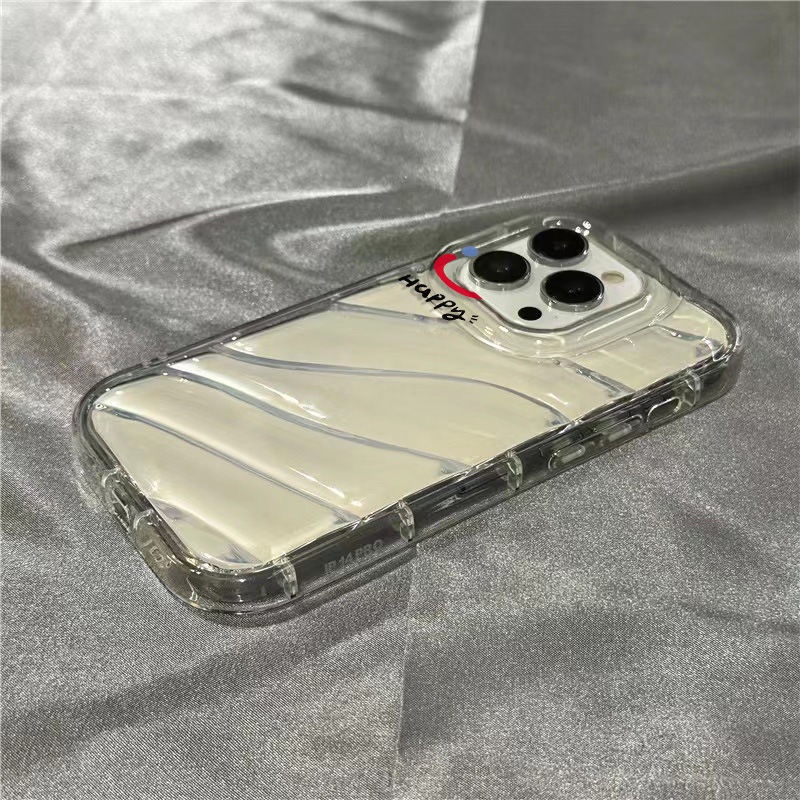 Ốp Điện Thoại Mềm Trong Suốt In Hình Mặt Cười Và Cầu Vồng Cho iPhone14promax 1312 / 11 7 / 8plus xr / sins HE5H