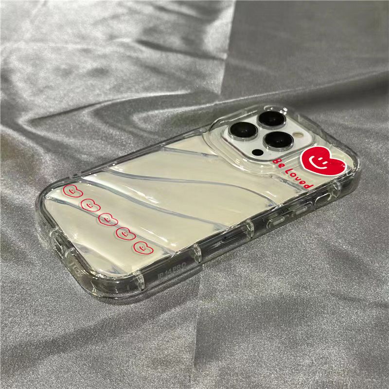 Ốp Điện Thoại Mềm Trong Suốt Họa Tiết Mặt Cười / Trái Tim Dễ Thương Cho Iphone 14Promax 7 1312 8 Xr Plus 11