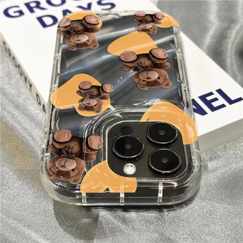 Ốp Điện Thoại Mềm Trong Suốt In Hình Gấu Dễ Thương Cho Iphone 11iphone14promax 7 / 1312xr plus / sins 8