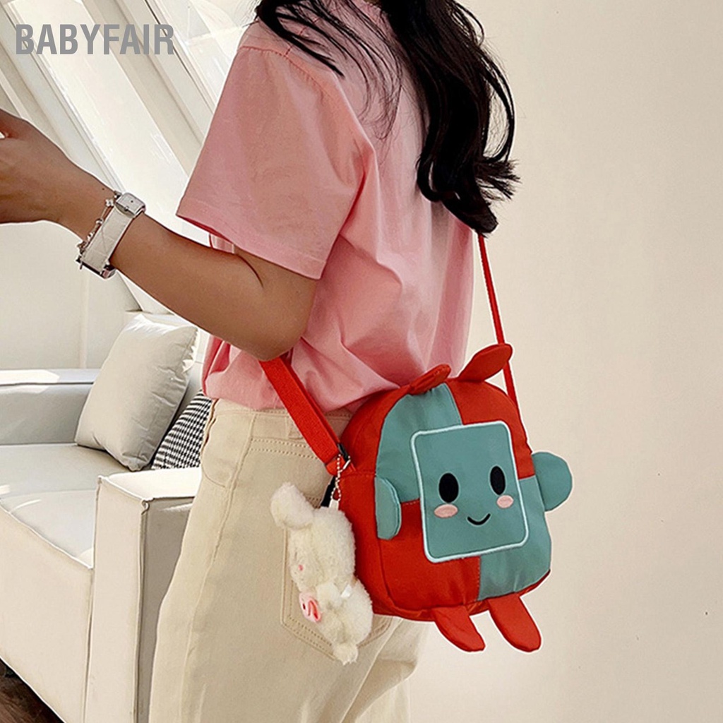 Babyfair Túi Đeo Vai Hoạt Hình Thời Trang Dễ Thương Vải Dung Tích Lớn Cho Bé Gái Đi Học