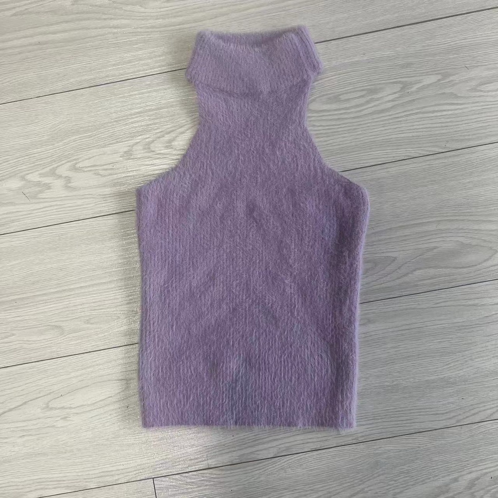 Áo Hai Dây Dệt Kim Ôm Dáng Màu Trơn Phong Cách Mới 2022 Cho Nữ