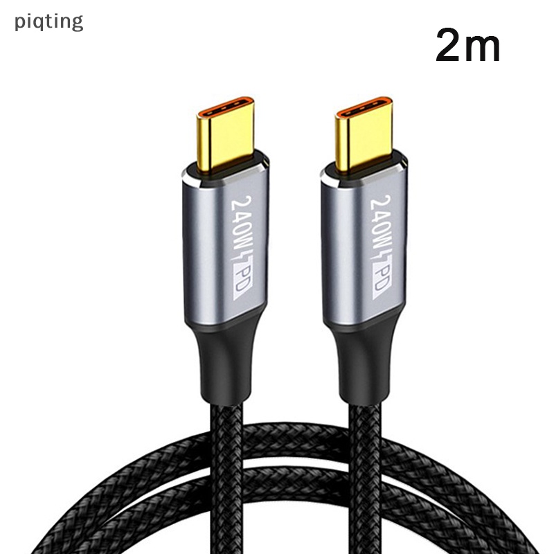 Cáp Sạc Nhanh Piqt PD240W QC3.0 USB Type C 48V5A 480Mbps Cho Điện Thoại / Máy Tính