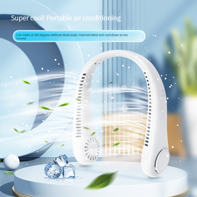 EVEBOT Quạt Đeo Cổ Không Cánh 3 Tốc Độ Tùy Chỉnh Kèm Sạc USB Tiện Dụng Chất Lượng Cao