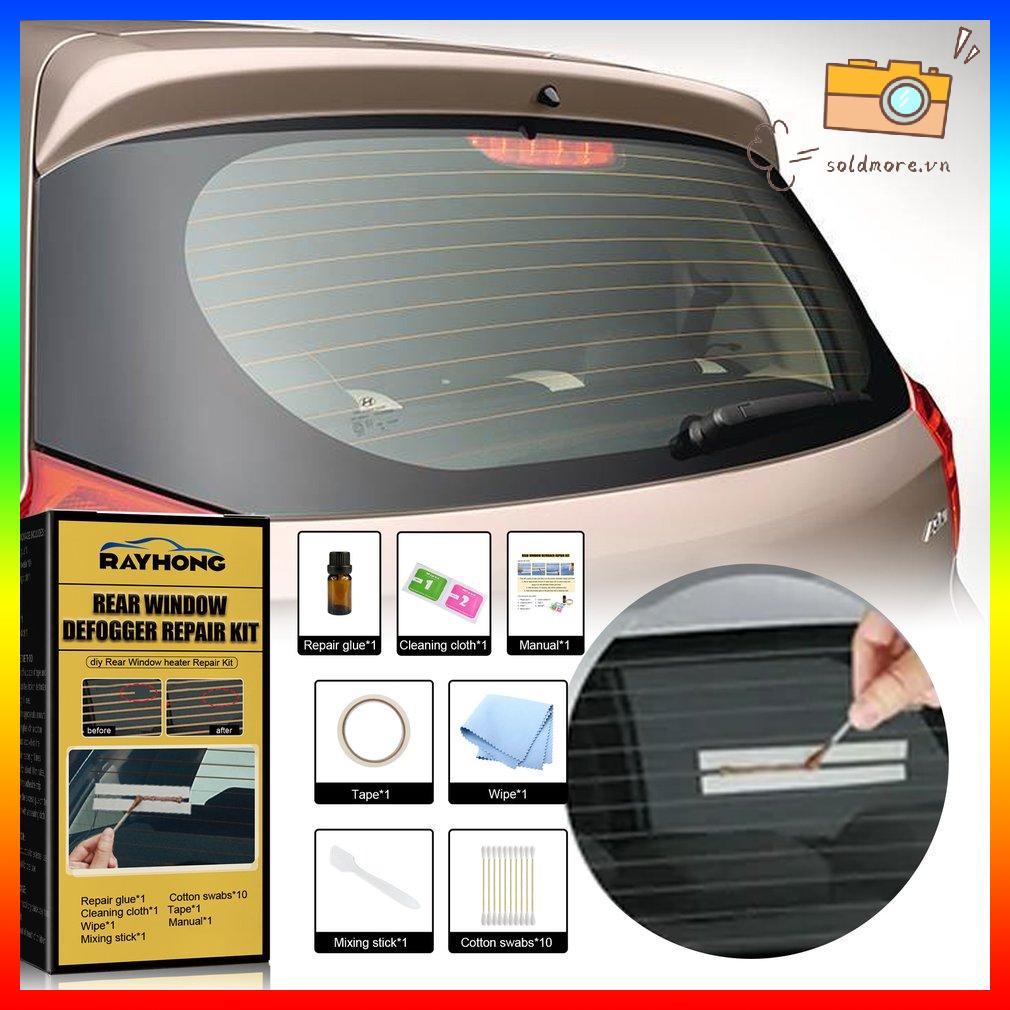 Bộ dụng cụ sửa chữa cửa sổ phía sau Defogger Quick DIY Bộ dụng cụ sửa chữa máy sưởi cửa sổ phía sau Fix Defoggers Grille Lines Bộ dụng cụ sửa chữa bộ làm mát cửa sổ phía sau