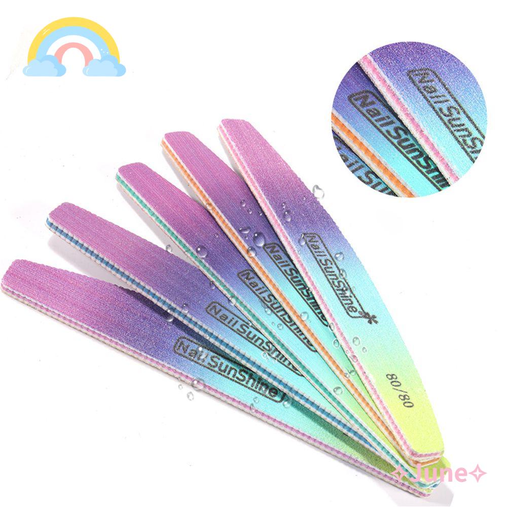 JUNE Bộ 3 Cây Dũa Móng Tay 80 / 100 / 150 / 180 / 240