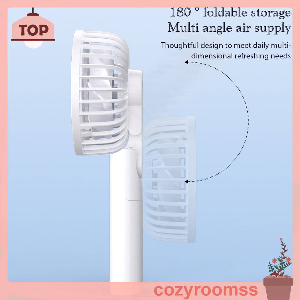 Quạt Điện Làm Mát 2400mAh Có Thể Gấp Gọn Tiện Dụng Cho Gia Đình