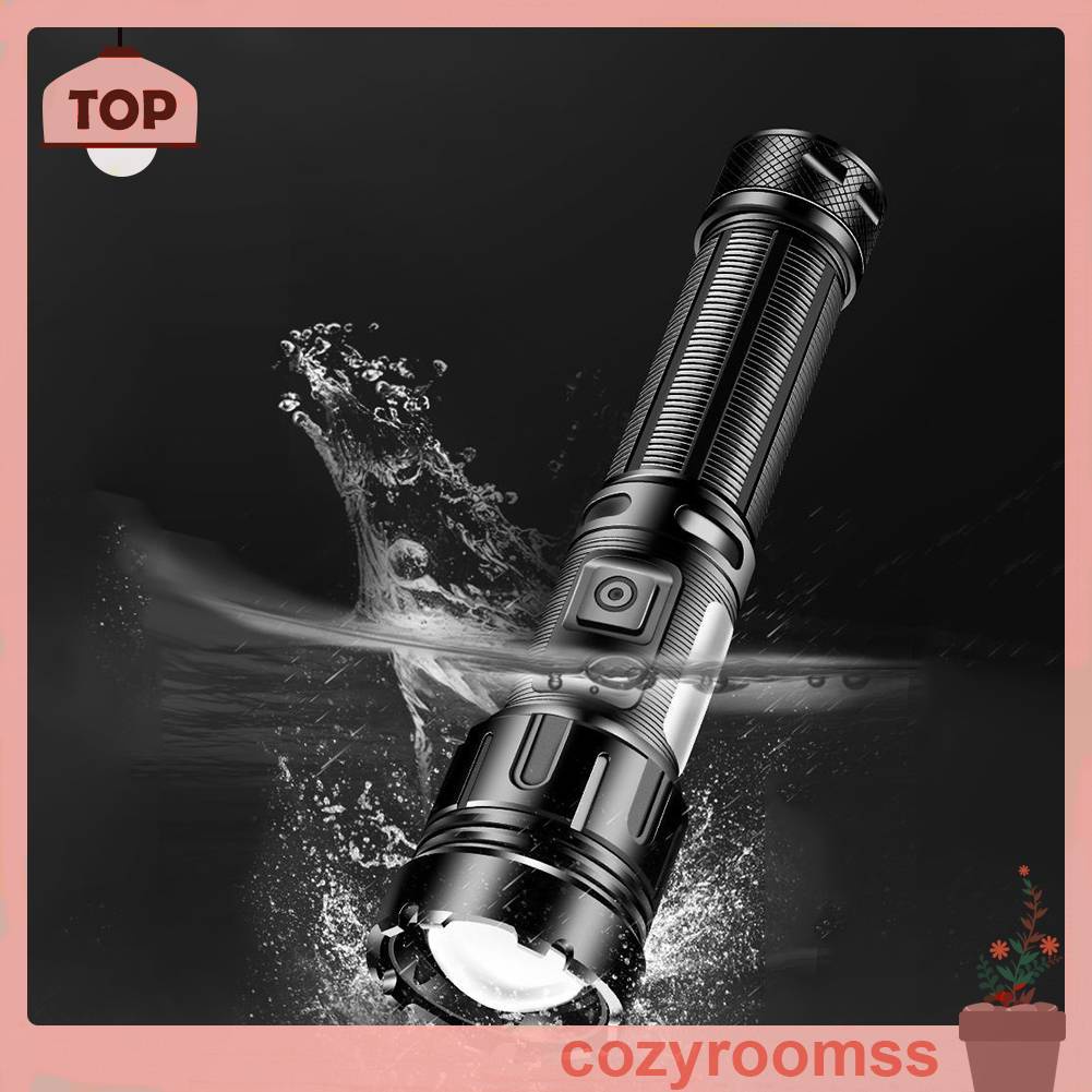 Đèn Pin XHP50 800LM COB LED 1200mAh IPX4 Type-C Sạc USB Tiện Dụng