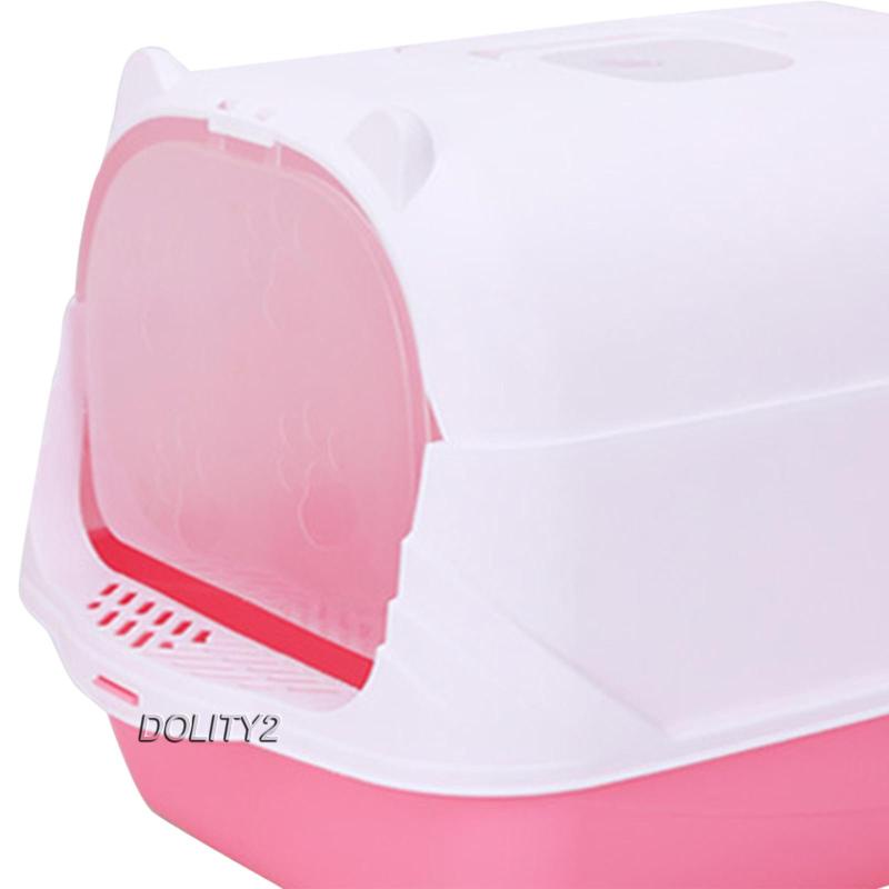 Hộp Nuôi Mèo Có Mũ Trùm Đầu Chống Văng Tiện Lợi