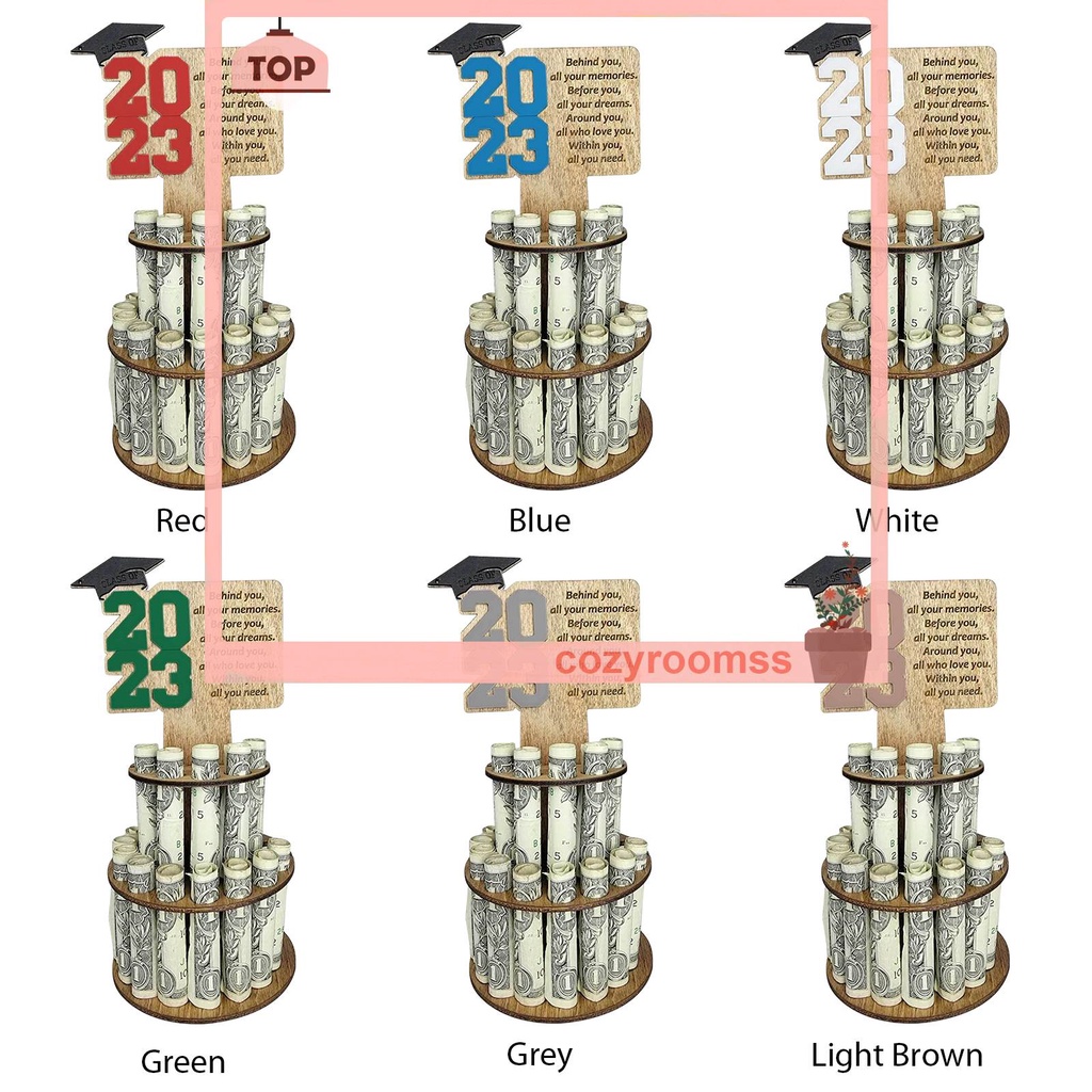 Giá Đỡ Bánh Kem / Tiền Bằng Gỗ Siêu Bền Tiện Dụng Cho Lý Tưởng Tốt Nghiệp
