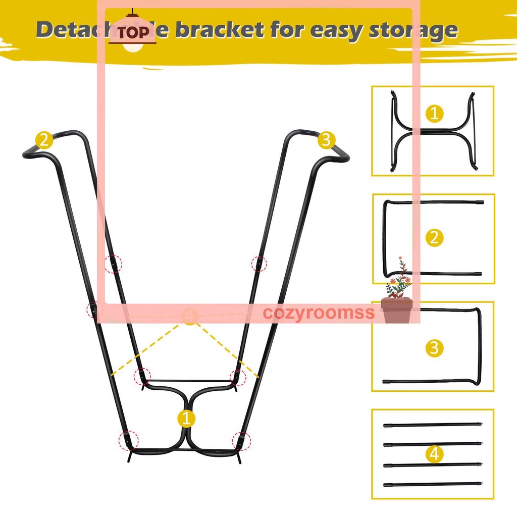 Giá Đỡ Túi Đựng Rác Có Thể Tháo Rời Tiện Dụng Cho Sân Vườn / Cắm Trại