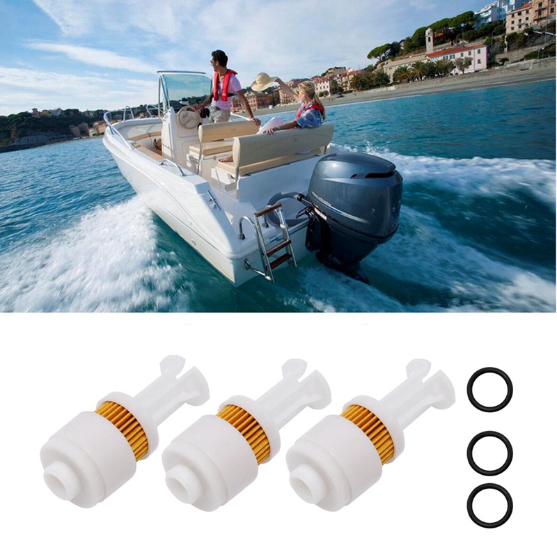 Set 3 Bộ Lọc Nhiên Liệu Cho Yamaha Outboard 2.5 / 150-250Hp 65L-24563-00 - 00 WSM 600-290 18-7936 DX150 VX250 LX150 PX150 S225