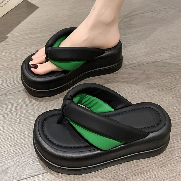 FEIJIANU Dép xỏ ngón dép kiểu nữ đi chơi dép bánh mì Thoải Mái Xinh Xắn 28Z23071421