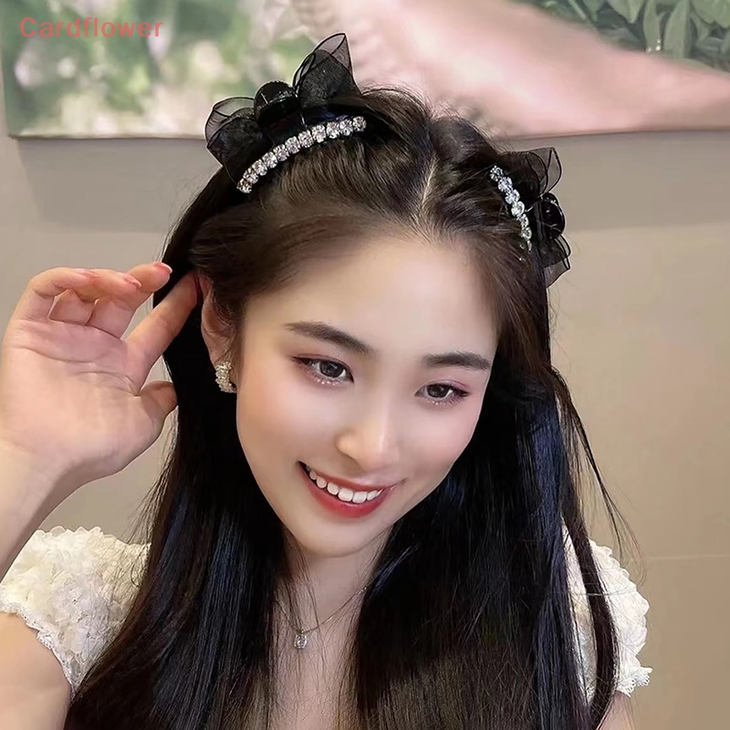 Kẹp Tóc Nơ Đính Đá Thời Trang Cho Nữ Mới