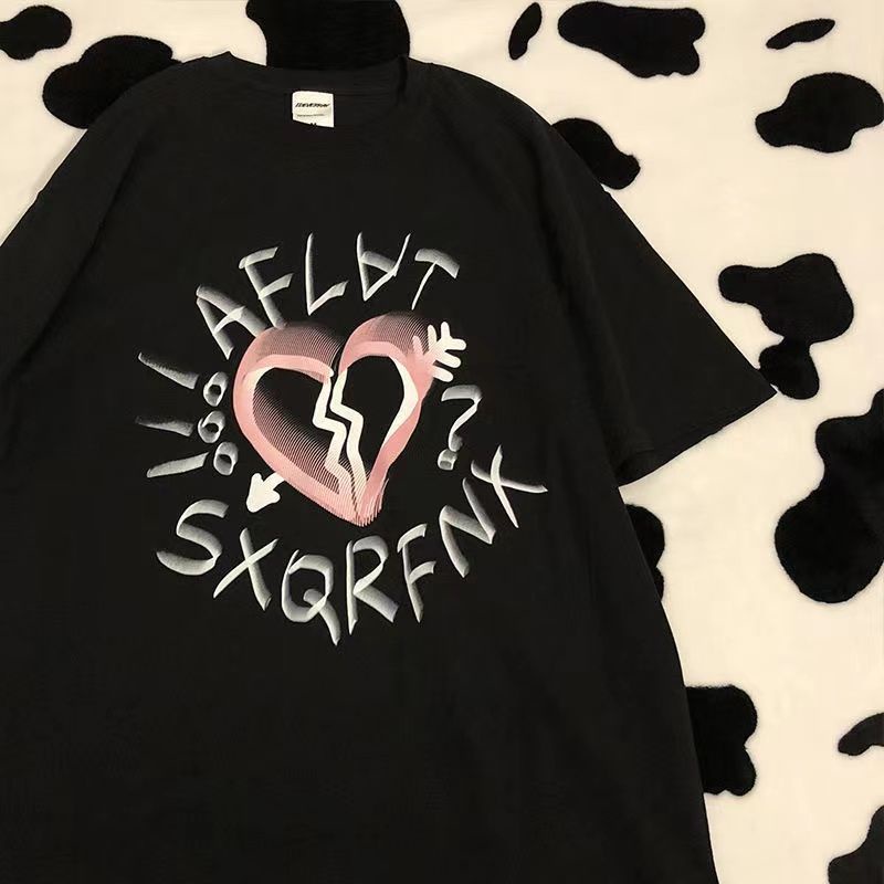 Áo Thun Tay Ngắn In Chữ Escape from the Earth Phong Cách Hàn Quốc Mới 2023 Dành Cho Nam Nữ