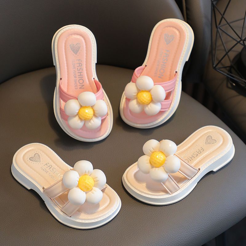 Dép Công Chúa Đế Dày Tăng Chiều Cao Chống Trượt Chống Thấm Nước In Hoa Dễ Thương Thời Trang Mùa Hè Cho Mẹ Và Bé GáiDép trong nhà