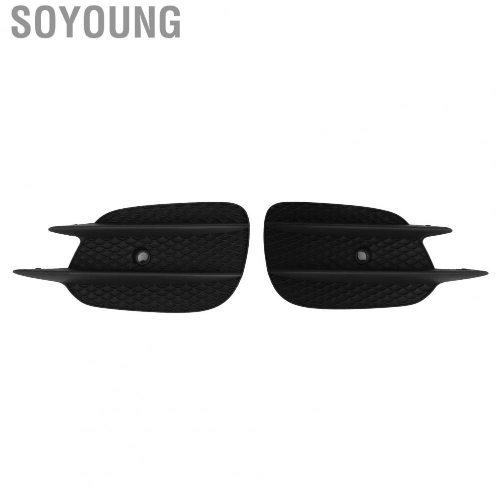 Soyoung 1 Pair Fog Light Frame Trim 2138856800 2138856700 Side Lamp Cover Replacement For Benz E‑Class AMG Line W213 S213 17-20