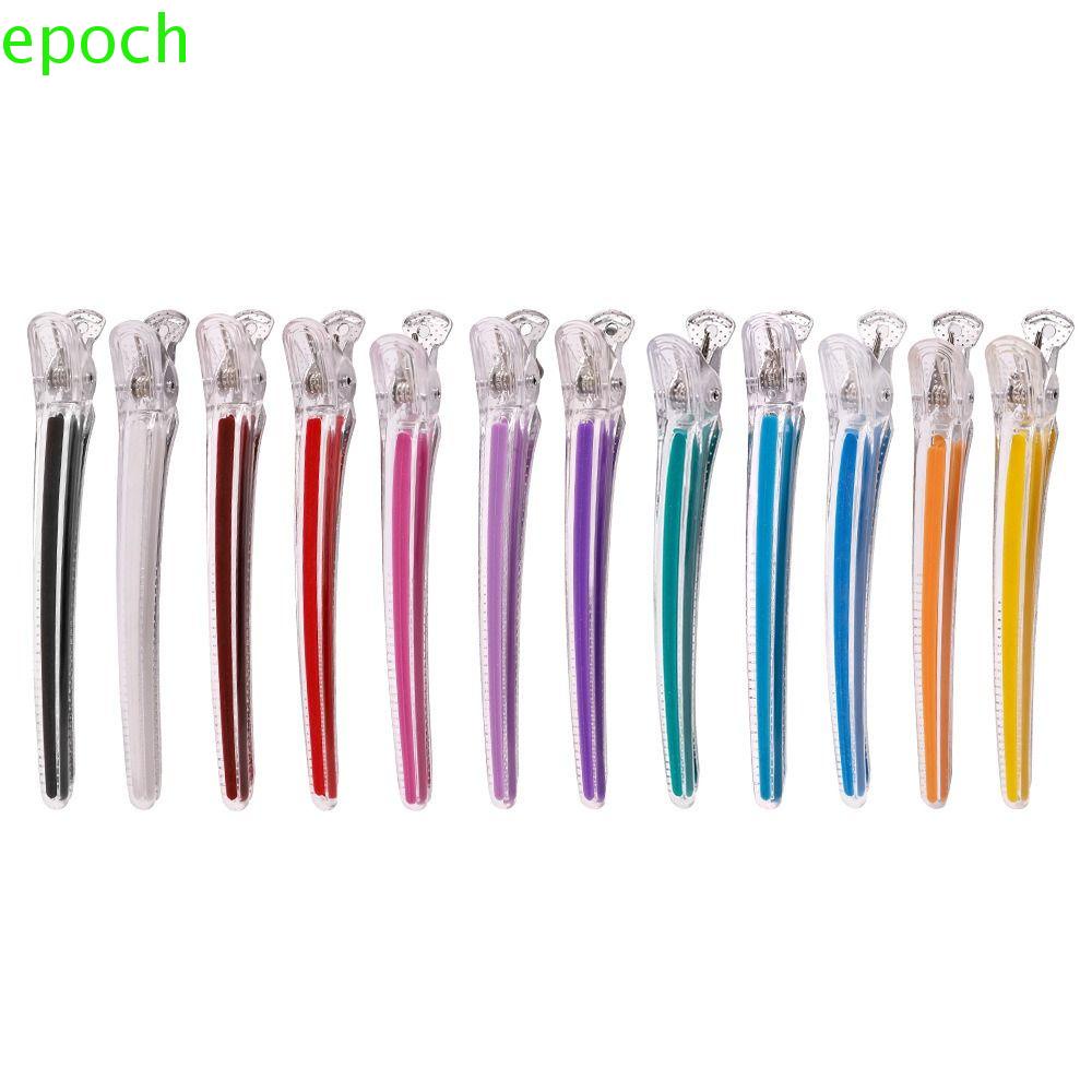 Set 12 Kẹp Tóc Dài Màu Kẹo Ngọt Ngào EPOCH Dành Cho Thợ Cắt Tóc