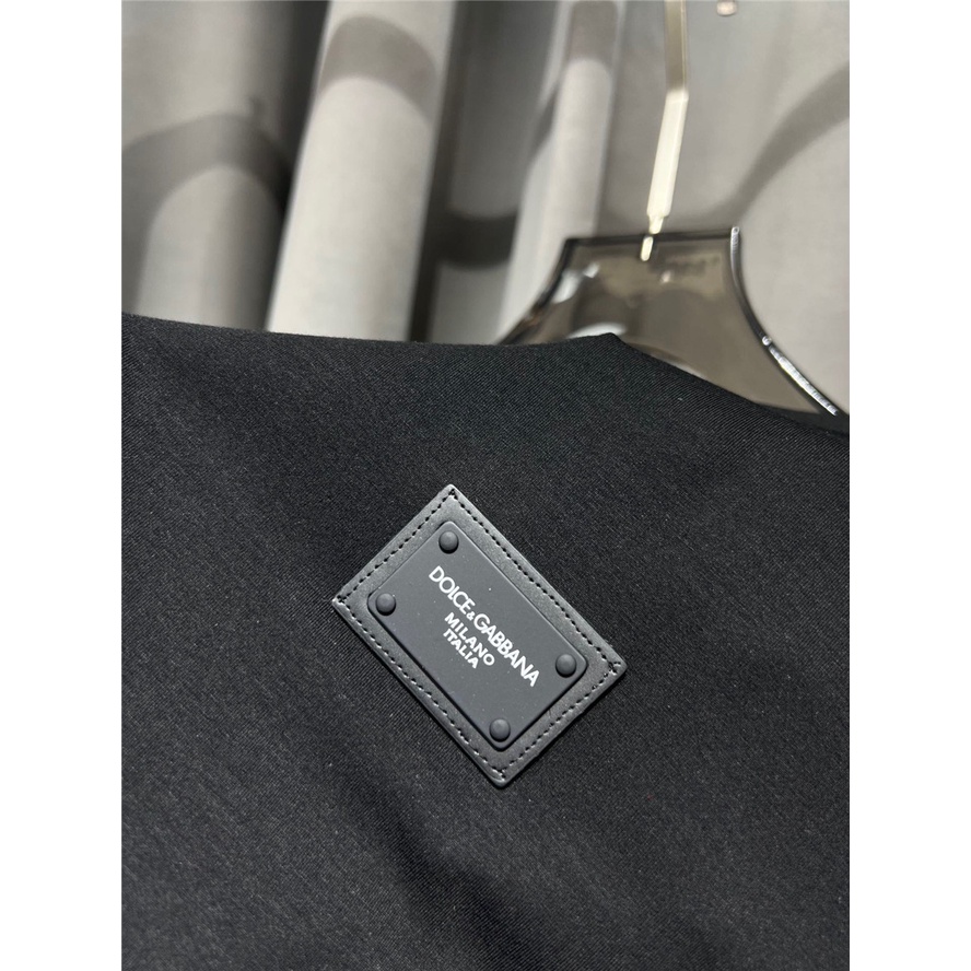 Áo Thun cotton Ngắn Tay Thêu logo Kim Loại Mới Dành Cho Nam D0LCE & GABBA Size S-4XL